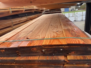 Ca. 85x Douglas wisselsponning, 18x190mm, lengte 300cm